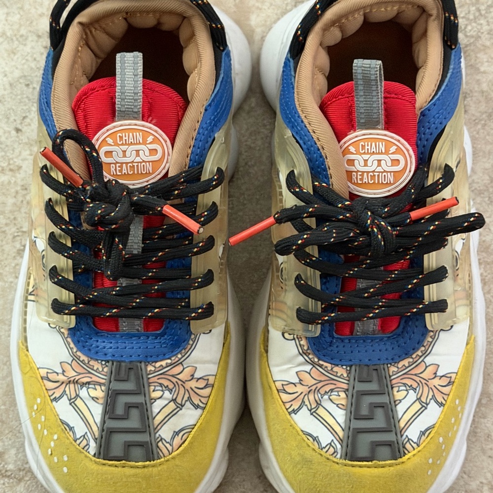 Versace Kids Sneakers - Yellow, Blue, Red